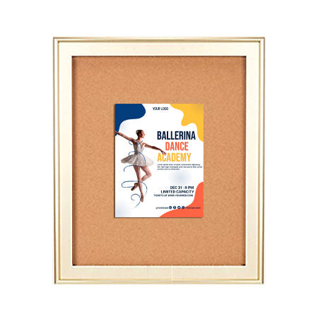Extra Large Designer Metal 48 x 48 Enclosed Bulletin Cork Board SwingFrames
