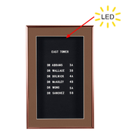 SwingFrame Designer Metal Framed Letter Board with LED Lighting and Six Standard Sizes + Custom Sizes