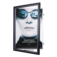 27x40 Movie Poster Frame | Metal Framed, Swing Open Poster Display SwingFrame in 5 Metal Finishes
