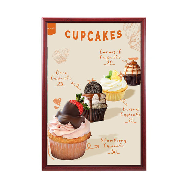 12x16 Wood Frame (353) Poster Display SwingFrames