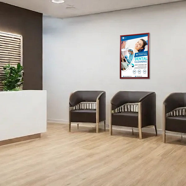 27x40 Wood Frame (353) Poster Display SwingFrames