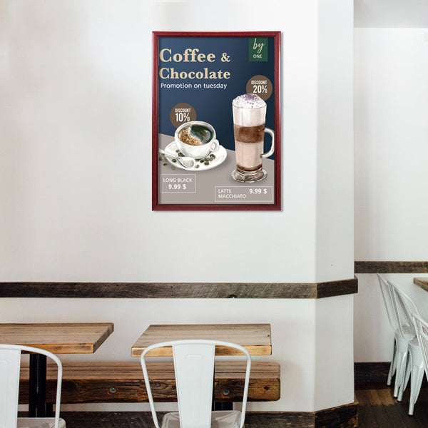 30x40 Wood Frame (353) Poster Display SwingFrames