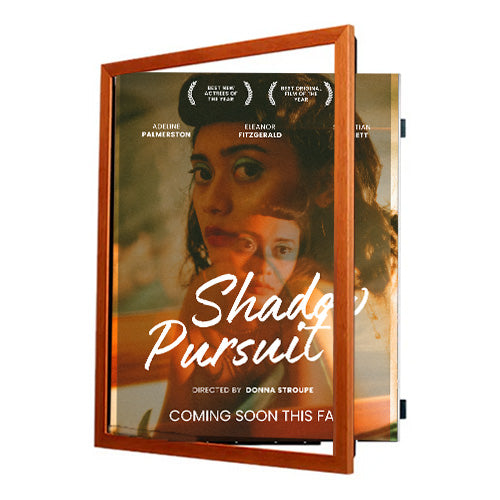 22x28 Wood Frame (361) Poster Display SwingFrame | Swing Open Quick Change