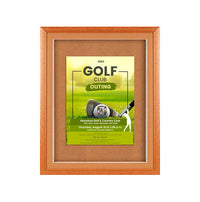 Designer Wood 24" x 24" Enclosed Bulletin Board SwingFrames