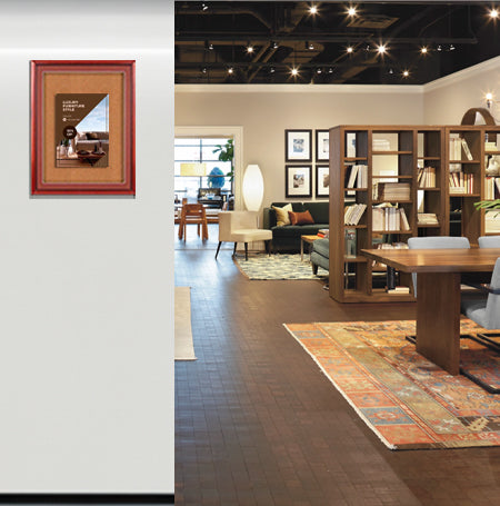 Designer Wood 8.5" x 11" Enclosed Bulletin Board SwingFrames
