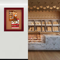 Wide-Wood 32" x 44" Enclosed Bulletin Board SwingFrames