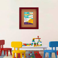 Wide-Wood 36" x 36" Enclosed Bulletin Board SwingFrames