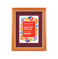 Extra Large Designer Wood Enclosed Bulletin Cork Board SwingFrames 24x84
