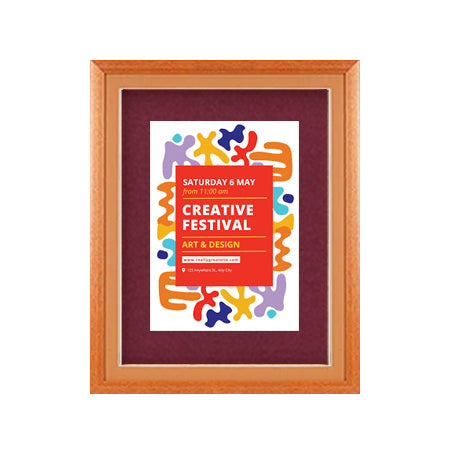 Extra Large Designer Wood Enclosed Bulletin Cork Board SwingFrames 24x84