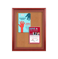 Extra Large Designer Wood Enclosed Bulletin Cork Board SwingFrames 48x48