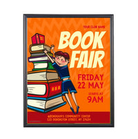 12x24 Poster SwingFrame Wide-Face Classic 1-inch Wide Metal Frame - Swings Open for Quick Changes