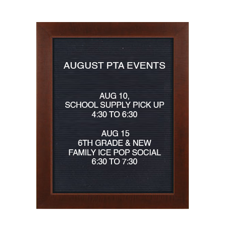 SwingFrame Designer Wide-Wood Letter Board | Wall Mount, Swing Open Enclosed Letter Board Display Frame in 7 Sizes and Custom