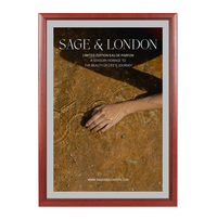 Wood 353 Poster Display SwingFrames 12x36 with Matboard