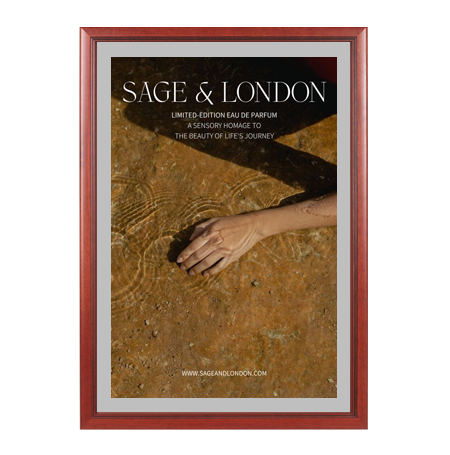 Wood 353 Poster Display SwingFrames 12x36 with Matboard