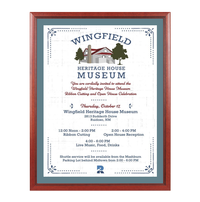 Wood 353 Poster Display SwingFrames 16x20 with Matboard