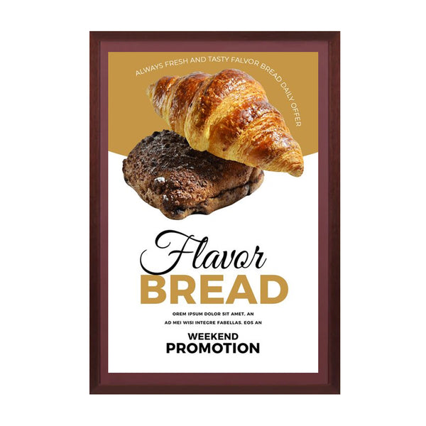 Wood 361 Poster Display SwingFrames 12x12 With Matboard