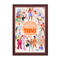 Wood 361 Poster Display SwingFrames 12x36 With Matboard