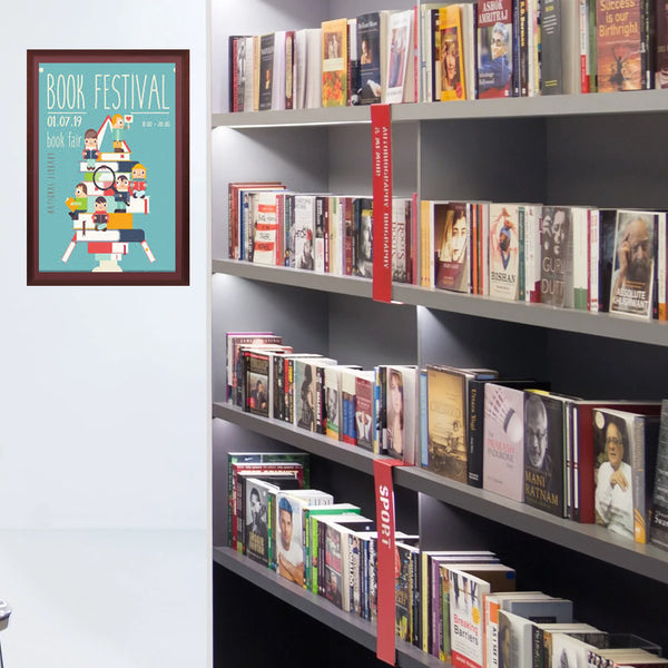 Wood 361 Poster Display SwingFrames 9x12 With Matboard