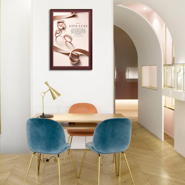 Wood 361 Poster Display SwingFrames 24x30 With Matboard