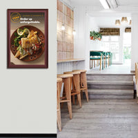 Wood 361 Poster Display SwingFrames 24x48 With Matboard