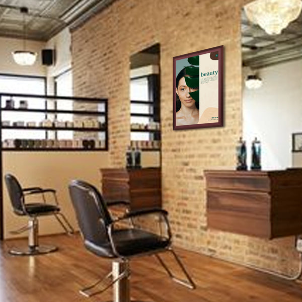 Wood 361 Poster Display SwingFrames 27x39 With Matboard