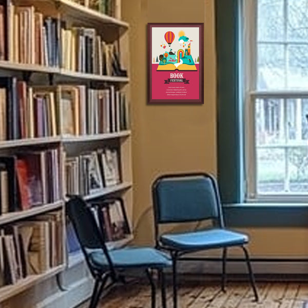 Wood 361 Poster Display SwingFrames 18x18 With Matboard