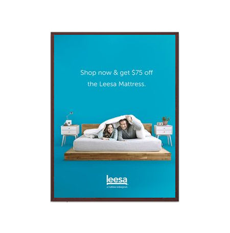 SwingSnap Slim LED Lighted Snap Frames for 11x17 Graphics | 1 1/4" Wide Aluminum Profile