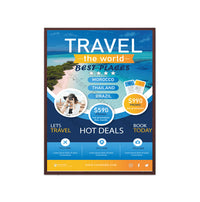 SwingSnaps LED Lighted Poster Snap Frames for 27x41 Graphics | 1 1/4" Wide