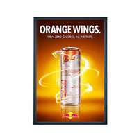 SwingSnap LED Lighted Poster Snap Frames for 30x40 Graphics and Signs with 1 1/4" Wide Aluminum Framee