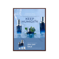 SwingSnap LED Lighted Poster Snap Frames for 30x40 Graphics and Signs with 1 1/4" Wide Aluminum Framee