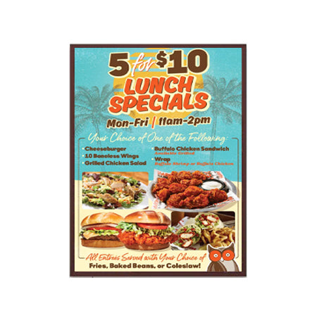 SwingSnaps LED Lighted Poster Snap Frames for 48x60 Graphics | 1 1/4" Wide