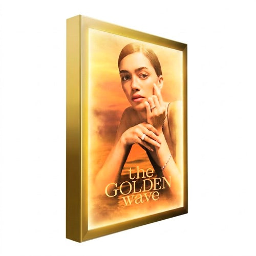 SwingSnap LED Backlit Lightboxes | Quick Change Poster Snap Frame with Metal Display Case 24 Sizes