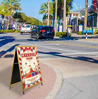 A-Frame 30x30 Sign Holder | WOOD Snap Frame 1 1/4" Wide