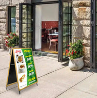 A-Frame 36x42 Sign Holder | WOOD Snap Frame 1 1/4" Wide