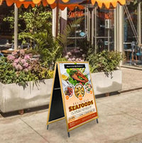A-Frame 36x36 Sign Holder | WOOD Snap Frame 1 1/4" Wide