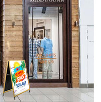 A-Frame 36x48 Sign Holder | WOOD Snap Frame 1 1/4" Wide