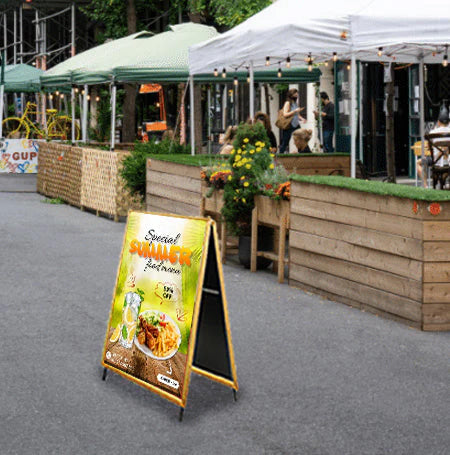 A-Frame 27x41 Sign Holder | WOOD Snap Frame 1 1/4" Wide