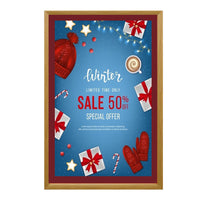 Designer Wood Snap Frames for Posters 20x20 (2" Wide Matboard)