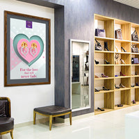 Designer Wood Snap Frames for Posters 30x40 (3" Wide Matboard)