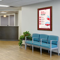 Designer Wood Snap Frames for Posters 30x40 (3" Wide Matboard)