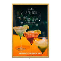 SwingSnap Extra Large Faux Wood Snap Frame 48x72 for Graphics on 1/8", 3/16", 1/4" Thick Boards