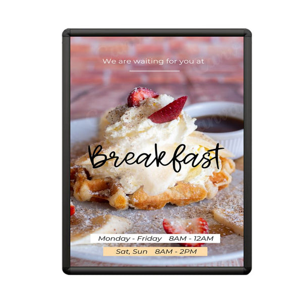 SwingSnaps Poster Snap Frames 8x10 (1" Wide with Radius Corners)