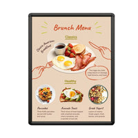 SwingSnaps Poster Snap Frames 8.5x11 with Radius Corners and 1-Inch Wide Profile