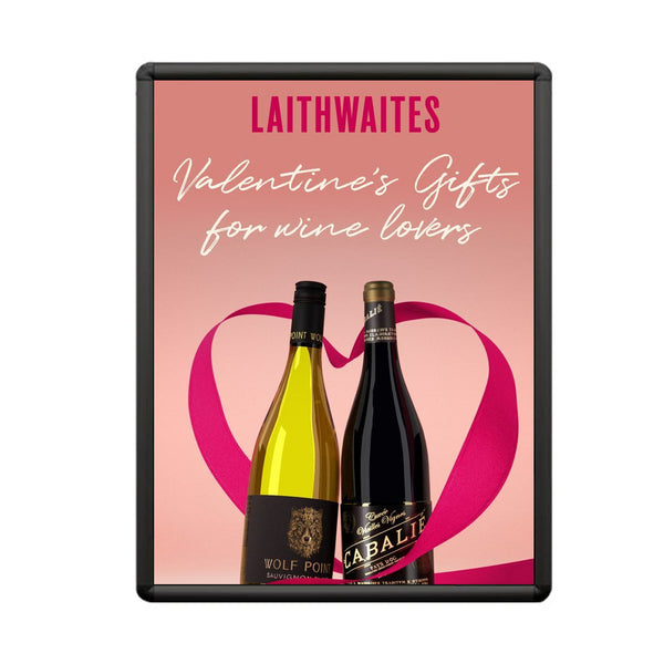 Poster Snap Frames with 1" Radius Frame | "SwingSnap" Quick Change Aluminum Frame  in 35+ Sizes