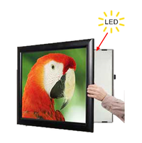 Super Wide-Face LED SwingFrame Lightboxes Edge-Lit in 5 Poster Sizes