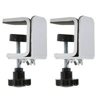 Desk Edge C-Clamp Bracket Set for Countertop Partitions