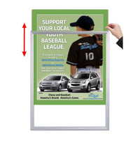 Designer Beveled Slide-In Picture Sign Frames for Posters 22x28  | 1" Wide Matboard
