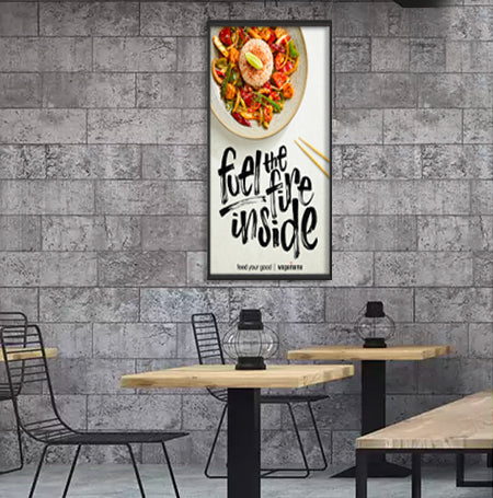 Economy Extra Large 48x72 Frame with Quick Change Beveled Metal Slide-in Poster Sign Frame