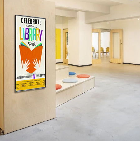 Economy Extra Large 48x72 Frame with Quick Change Beveled Metal Slide-in Poster Sign Frame