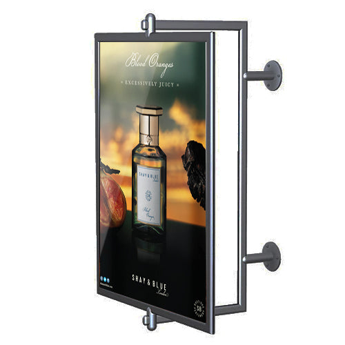 24 x 36 Lightweight Aluminum Swivel Display Frame - Wall Mount Poster Sign Holder